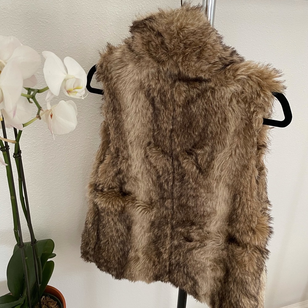 Brown Faux Fur Vest